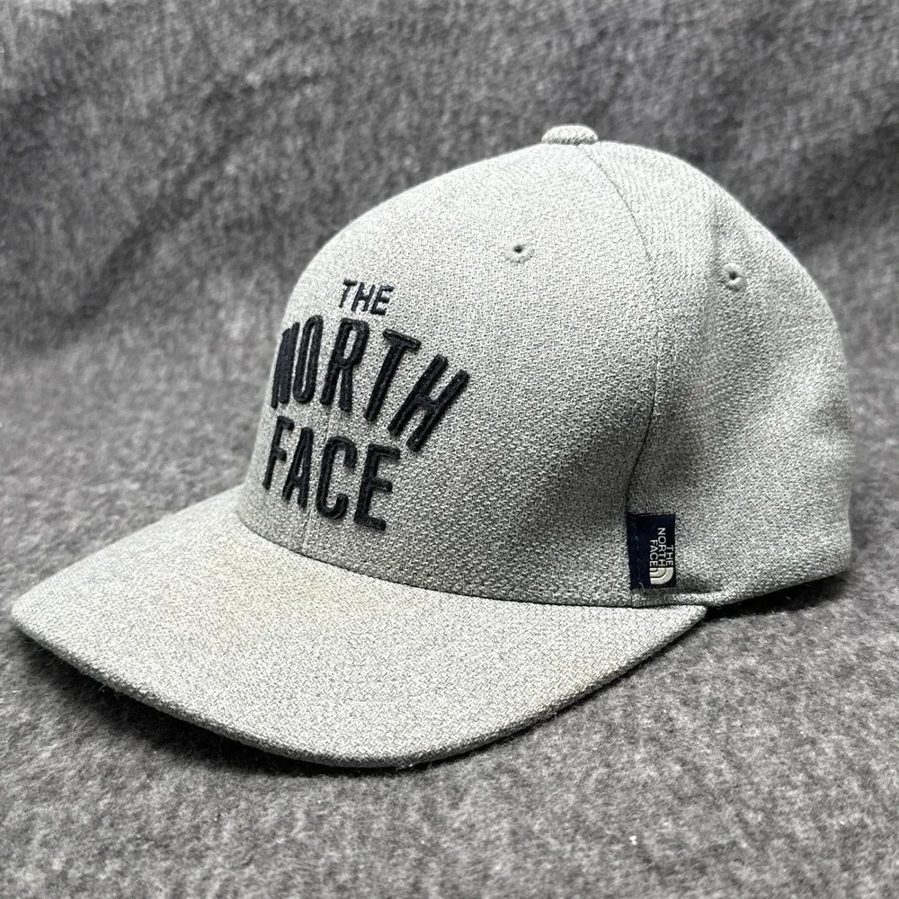 The North Face Trucker Hat Grey Heritage Patch Snapback Flexfit 110 Mesh‎